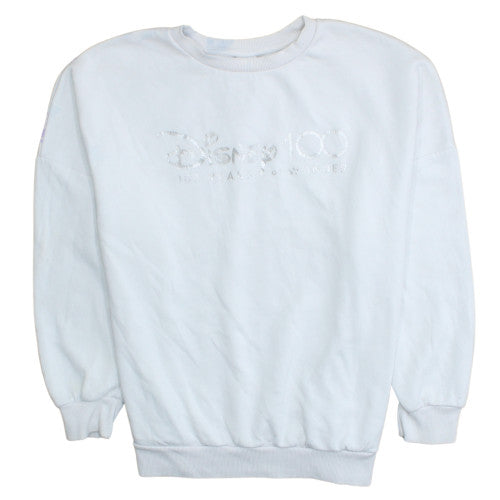 Womens UK Size L George White Pullover Sweatshirt