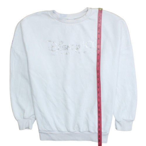Womens UK Size L George White Pullover Sweatshirt