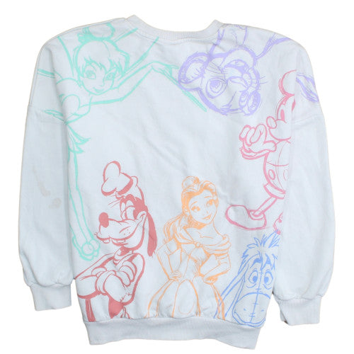 Womens UK Size L George White Pullover Sweatshirt