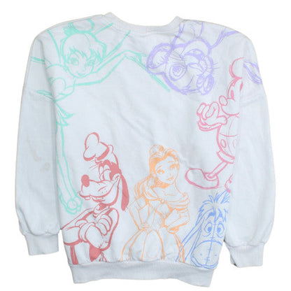 Womens UK Size L George White Pullover Sweatshirt
