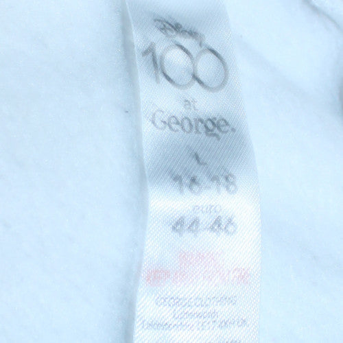 Womens UK Size L George White Pullover Sweatshirt
