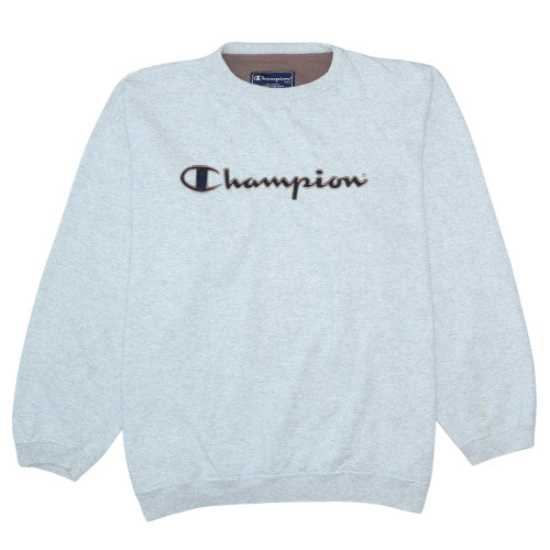 Mens UK Size 2XL Champion Grey Pullover Sweatshirt