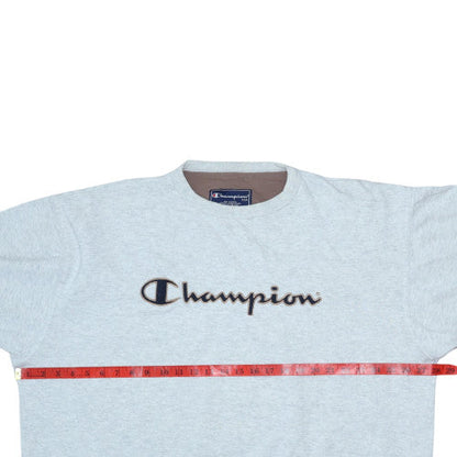 Mens UK Size 2XL Champion Grey Pullover Sweatshirt