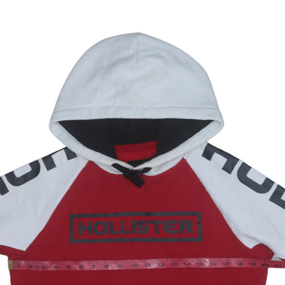 Mens UK Size XS Hollister Red Pullover Hoodie