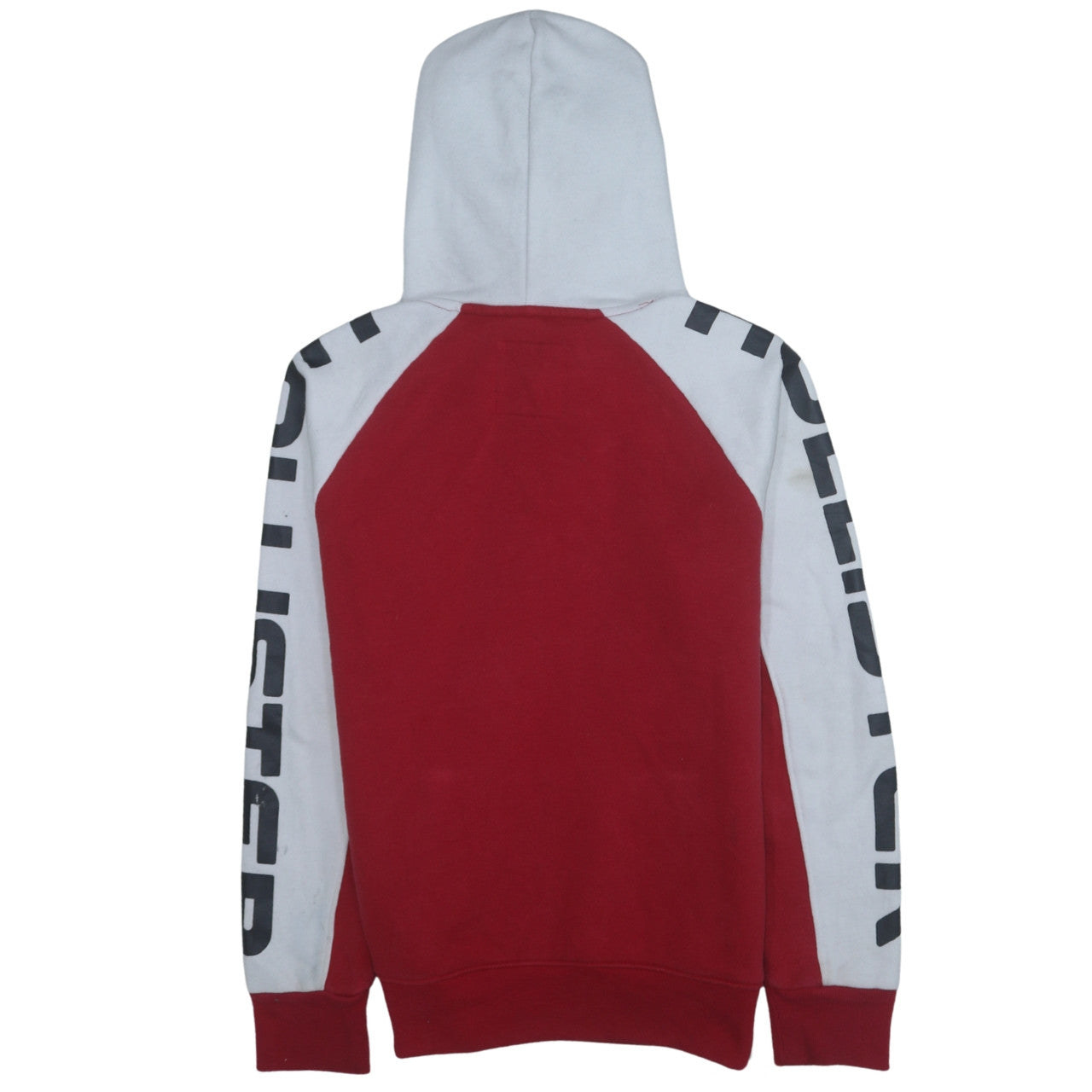 Mens UK Size XS Hollister Red Pullover Hoodie