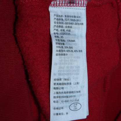 Mens UK Size XS Hollister Red Pullover Hoodie