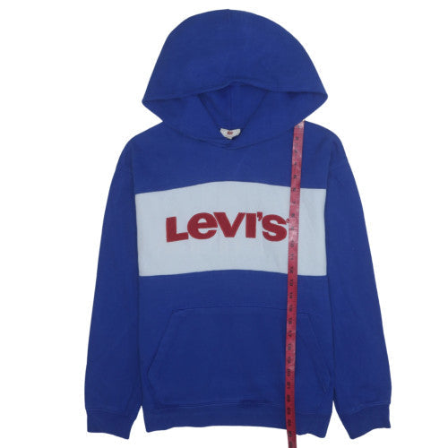 Mens UK Size S Levi's Blue Pullover Hoodie