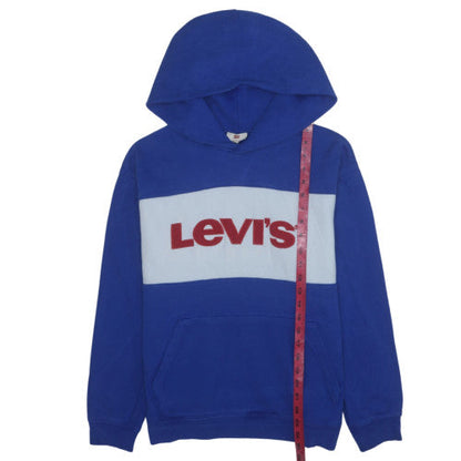 Mens UK Size S Levi's Blue Pullover Hoodie