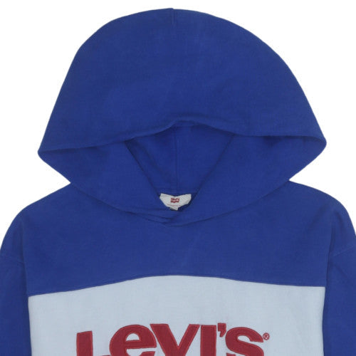 Mens UK Size S Levi's Blue Pullover Hoodie
