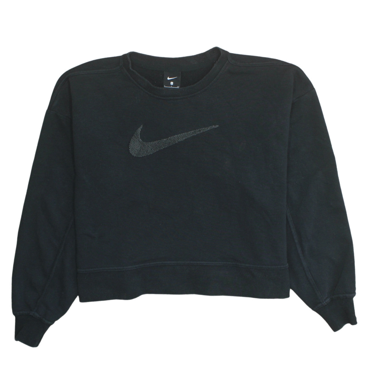 Womens UK Size S Nike Black Pullover Sweatshirt