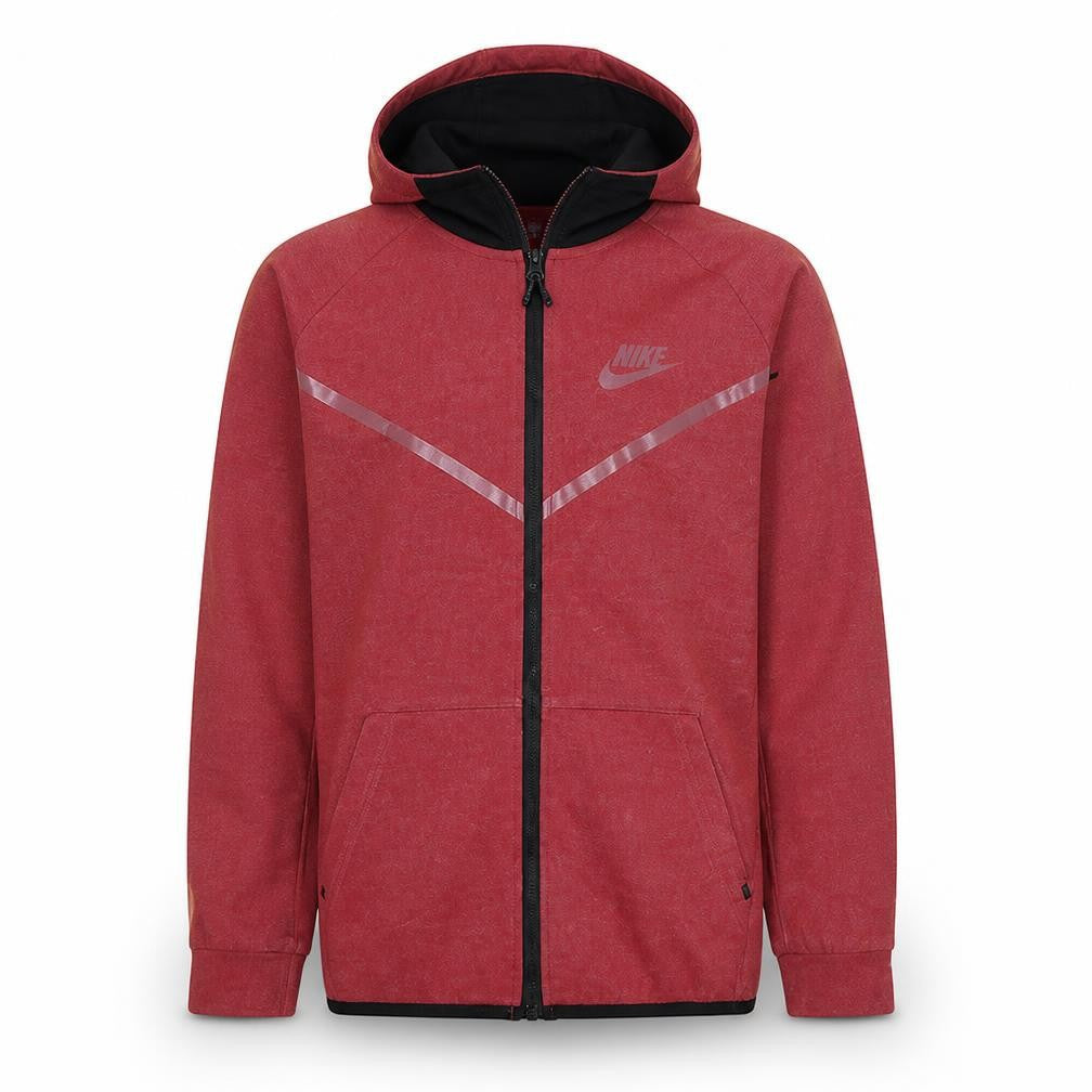 Mens UK Size M Nike Red Full Zip Hoodie