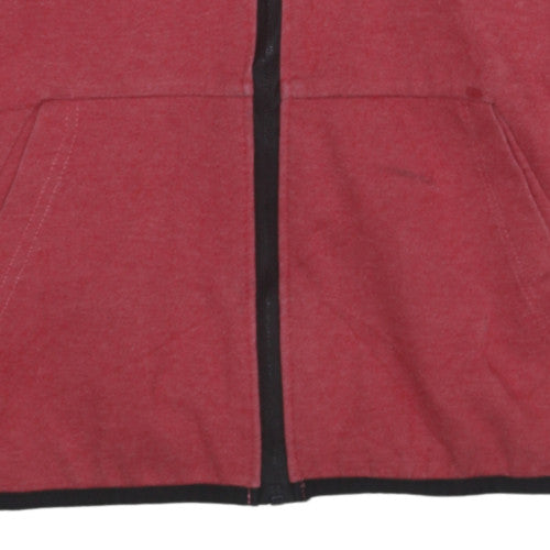 Mens UK Size M Nike Red Full Zip Hoodie