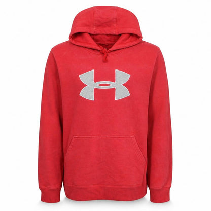 Mens UK Size XL Under armour Red Pullover Hoodie
