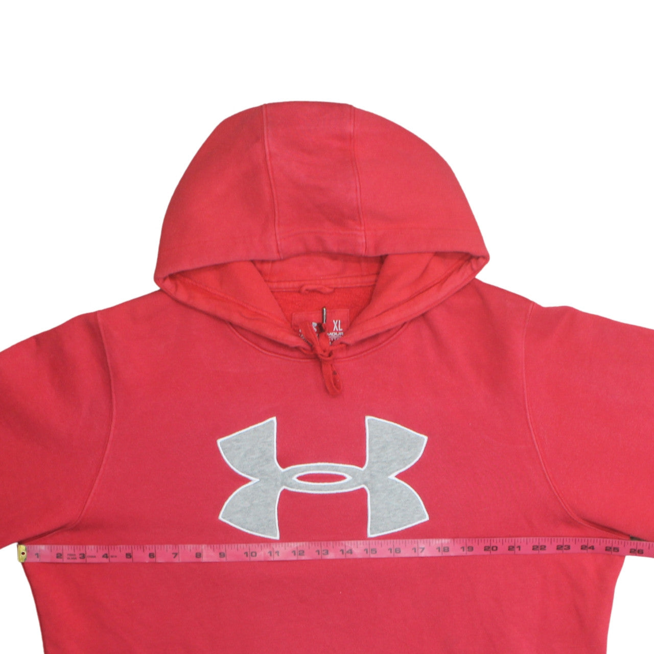 Mens UK Size XL Under armour Red Pullover Hoodie
