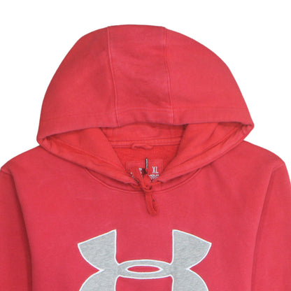 Mens UK Size XL Under armour Red Pullover Hoodie