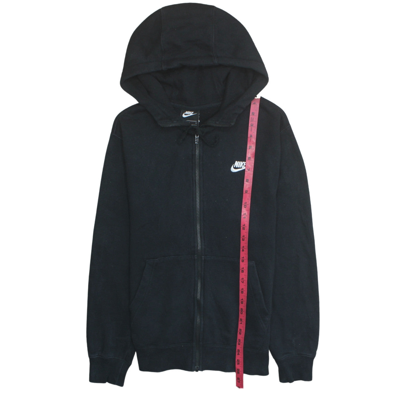 Mens UK Size S Nike Black Full Zip Hoodie