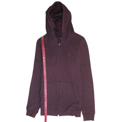 Mens UK Size S Under armour Purple Full Zip Hoodie