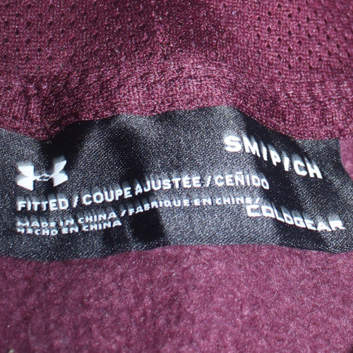 Mens UK Size S Under armour Purple Full Zip Hoodie