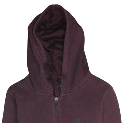 Mens UK Size S Under armour Purple Full Zip Hoodie