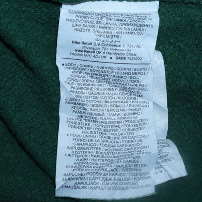 Mens UK Size XS Nike Green Pullover Hoodie