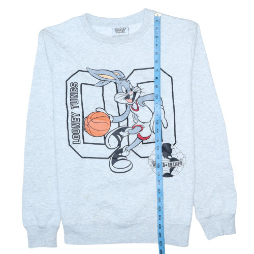 Mens UK Size L Looney Tunes Grey Pullover Sweatshirt