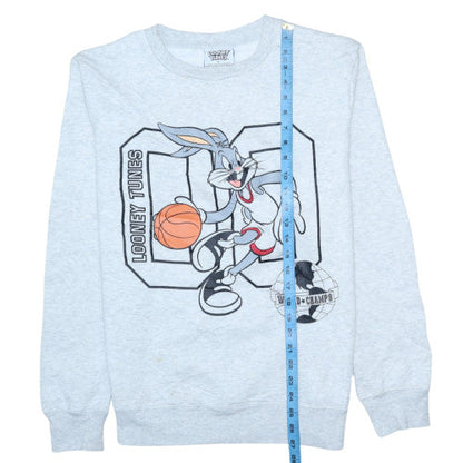 Mens UK Size L Looney Tunes Grey Pullover Sweatshirt
