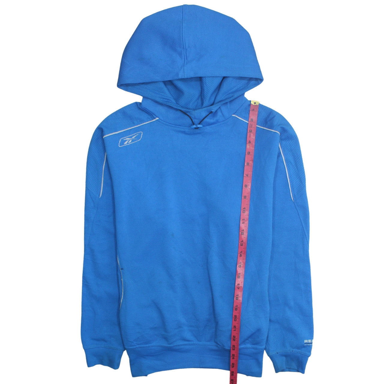 Mens UK Size M Reebok Blue Pullover Hoodie