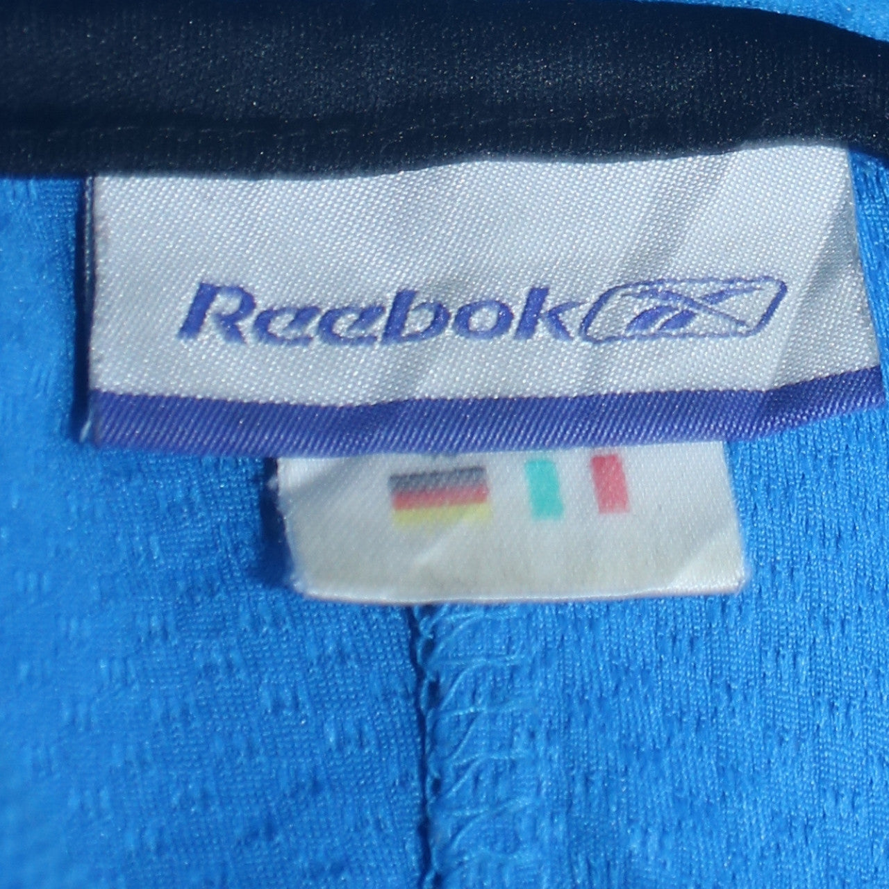 Mens UK Size M Reebok Blue Pullover Hoodie