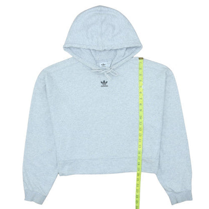 Womens UK Size 10 adidas Grey Pullover Hoodie