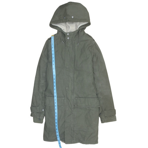 Mens UK Size XS Parka London Green Parka Coat