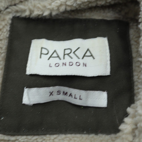 Mens UK Size XS Parka London Green Parka Coat