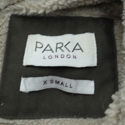 Mens UK Size XS Parka London Green Parka Coat