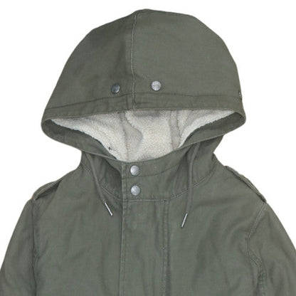 Mens UK Size XS Parka London Green Parka Coat