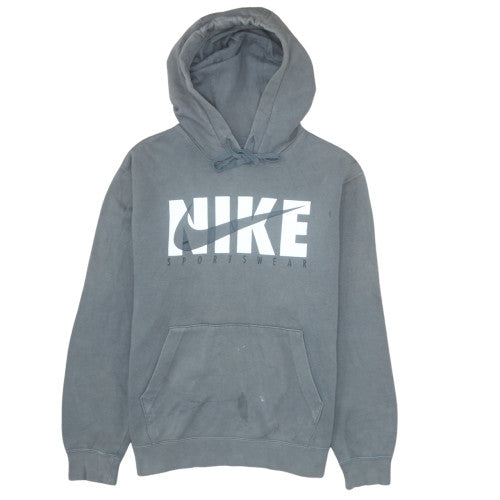 Mens UK Size M Nike Grey Pullover Hoodie