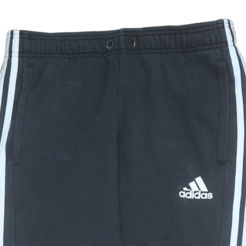 Mens UK Size M adidas Regular Fit Jogger Black Trousers