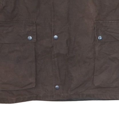 England Coprah Men’s Brown 2XL Waxed Cotton Country Coat