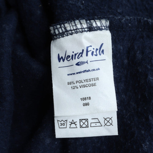 Mens UK Size S Weird Fish Blue Henley Sweatshirt