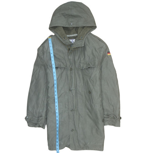 Mens UK Size M Schwarz Nassua Green Parka Coat