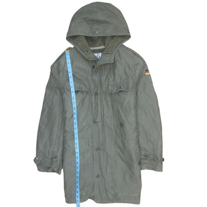 Mens UK Size M Schwarz Nassua Green Parka Coat