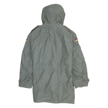 Mens UK Size M Schwarz Nassua Green Parka Coat