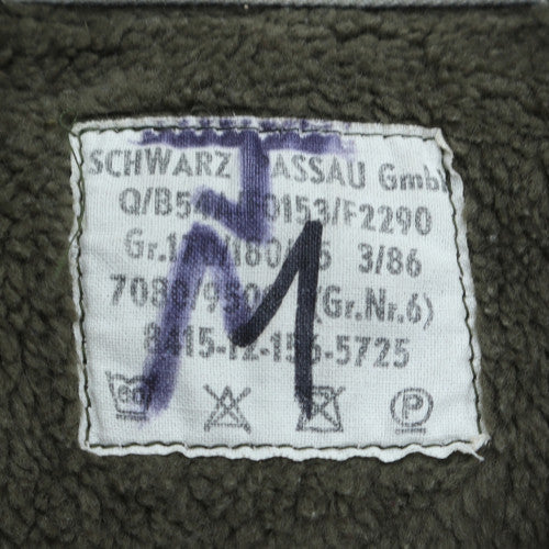 Mens UK Size M Schwarz Nassua Green Parka Coat