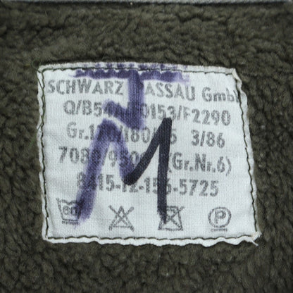 Mens UK Size M Schwarz Nassua Green Parka Coat
