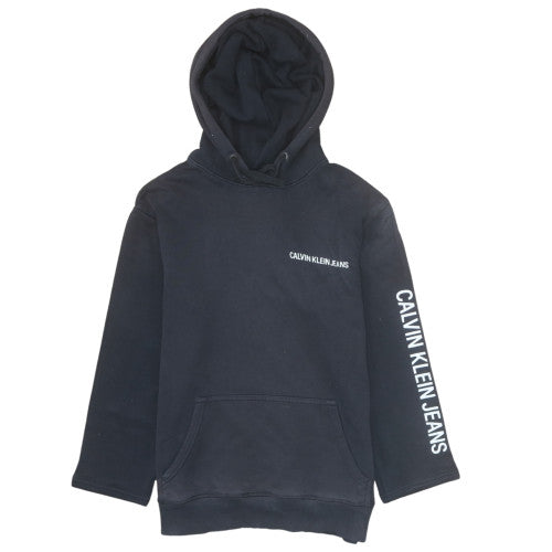Mens UK Size S Calvin Klein Jeans Black Pullover Hoodie