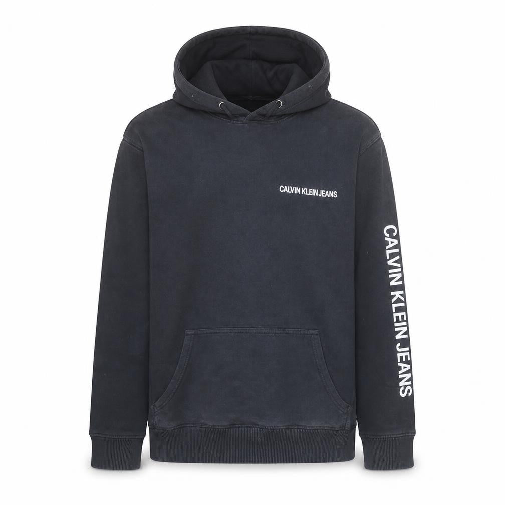 Mens UK Size S Calvin Klein Jeans Black Pullover Hoodie