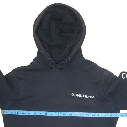 Mens UK Size S Calvin Klein Jeans Black Pullover Hoodie