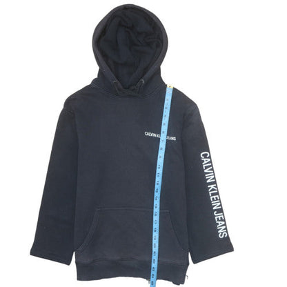 Mens UK Size S Calvin Klein Jeans Black Pullover Hoodie