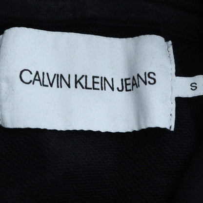 Mens UK Size S Calvin Klein Jeans Black Pullover Hoodie