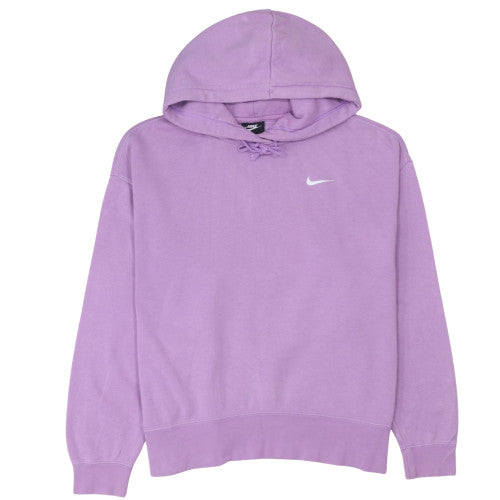 Womens UK Size L Nike Purple Pullover Hoodie