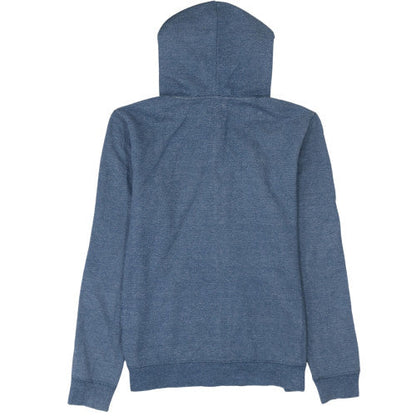 Mens UK Size M Quiksilver Blue Full Zip Hoodie