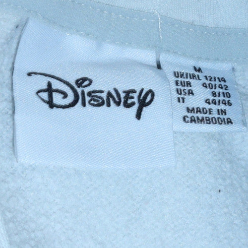 Womens UK Size M Disney White Pullover Hoodie